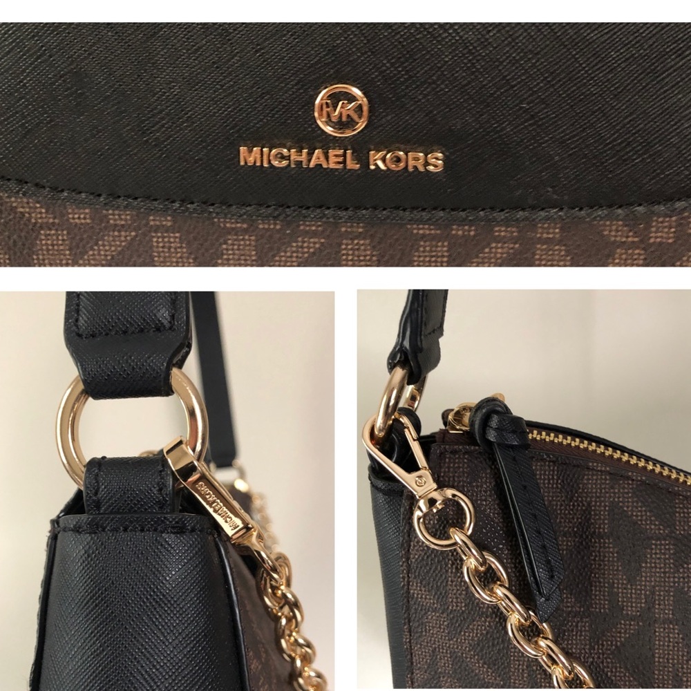 Michael Kors Eden brown signature hobo bag - Picture 9 of 12